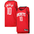 Trusc H.Rockets #10 Jabari Smith Jr. Red Swingman Stitched Jerseys-Icon Edition