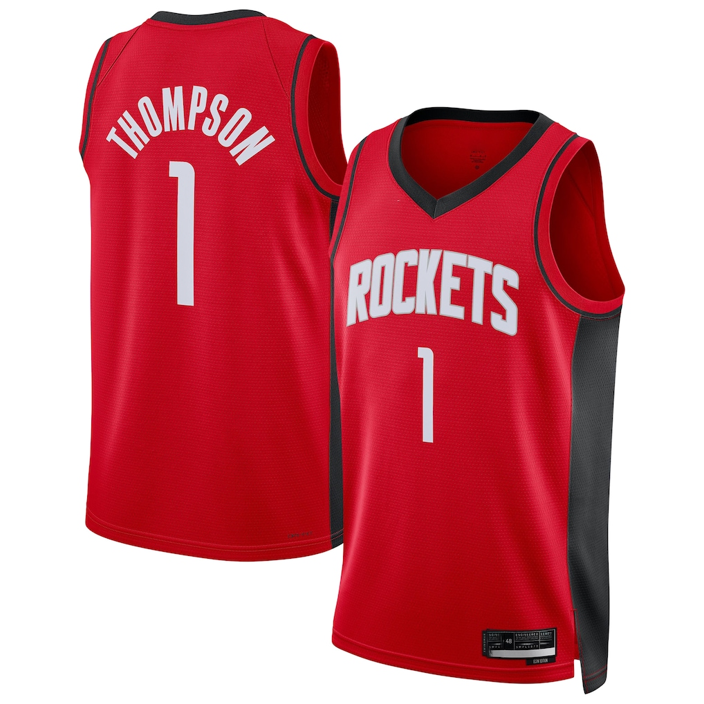 Trusc H.Rockets #1 Amen Thompson Red Swingman Player Stitched Jerseys-Icon Edition