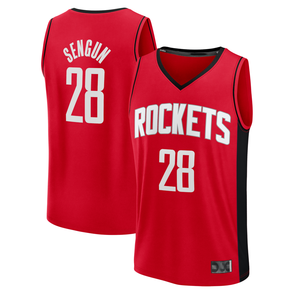 Trusc H.Rockets #28 Alperen Sengun Red Fast Break Replica Stitched Jerseys-Icon Edition