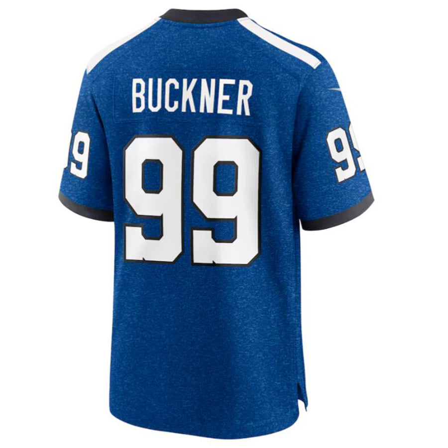Trusc IN.Colts #99 DeForest Buckner Royal Indiana Nights Alternate Game Jersey American Stitched Football Jerseys