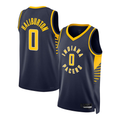 Trusc I.Pacers #0 Tyrese Haliburton Navy Swingman Jerseys - Icon Edition