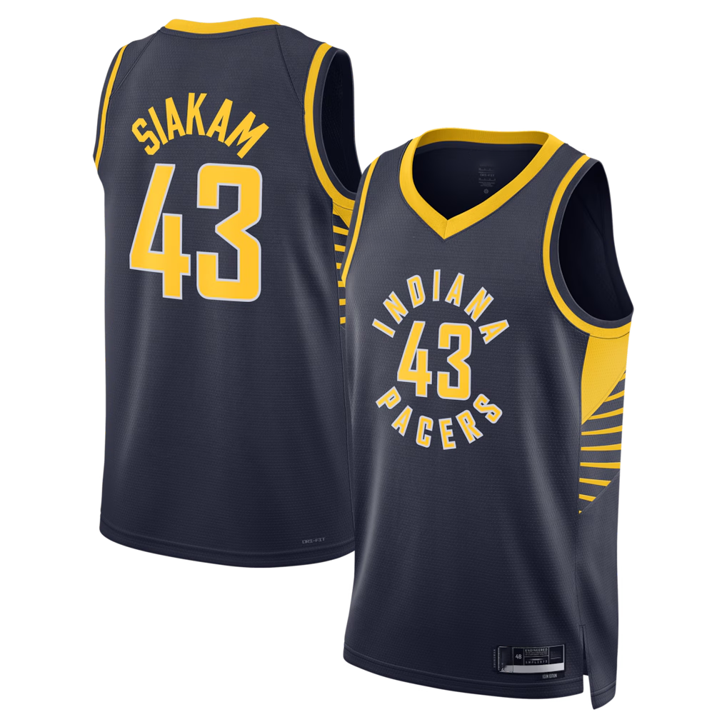 Trusc I.Pacers #43 Pascal Siakam Navy Swingman Jerseys - Icon Edition