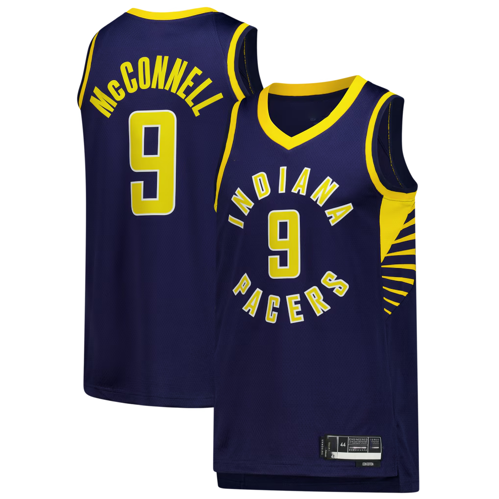 Trusc I.Pacers #9 T.J. McConnell Navy Swingman Jerseys - Icon Edition