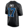 Trusc IN.Colts #17 Daniel Jones Player Carbon Black Fashion Game Stitched Jerseys