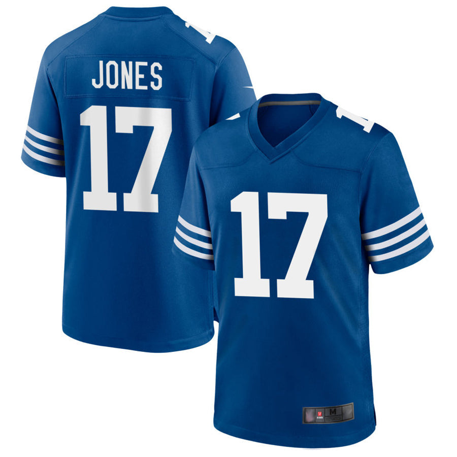Trusc IN.Colts #17 Daniel Jones Player Royal Limited Game Stitched Jerseys