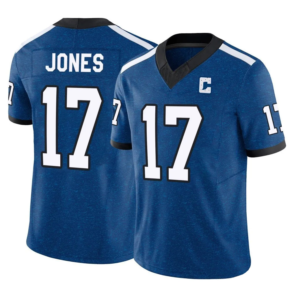 Trusc IN.Colts #17 Daniel Jones Player Royal Vapor F.U.S.E. Limited Stitched Jerseys
