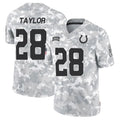 Trusc IN.Colts #28 Jonathan Taylor Player Arctic Camo Salute to Service Limited Stitched Jerseys