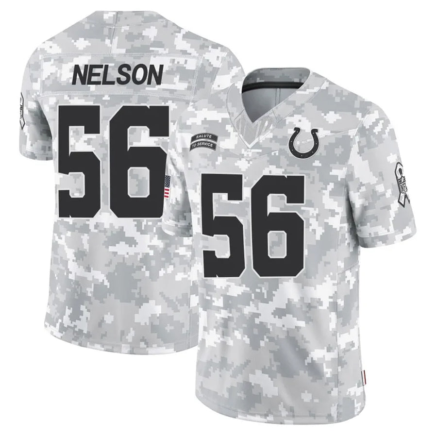 Trusc IN.Colts #56 Quenton Nelson Player Arctic Camo Salute to Service Limited Stitched Jerseys