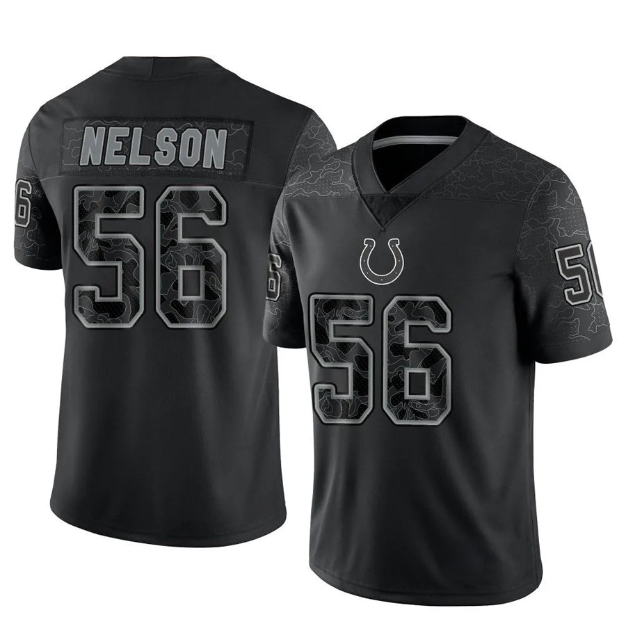 Trusc IN.Colts #56 Quenton Nelson Player RFLCTV Limited Black Stitched Jerseys