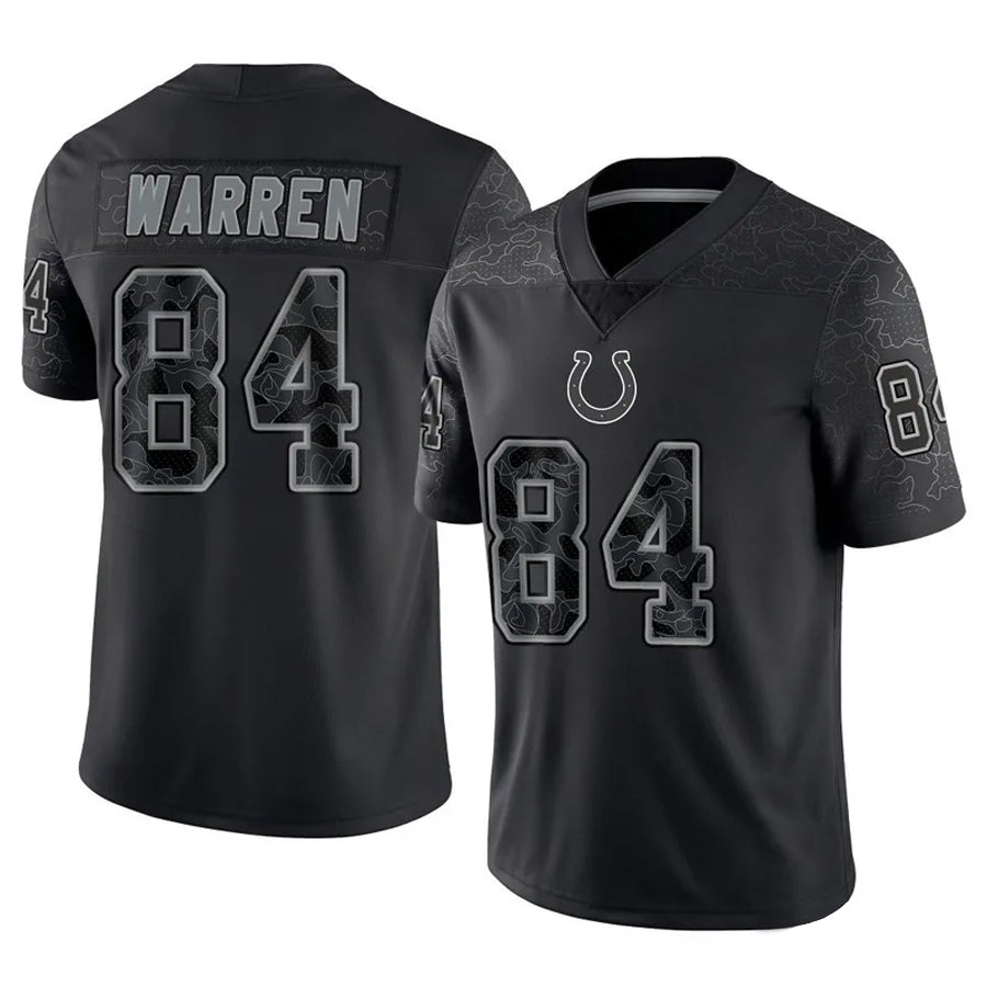 Trusc IN.Colts #84 Tyler Warren Player RFLCTV Limited Black Stitched Jerseys