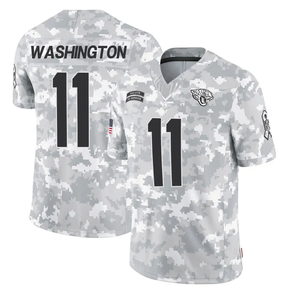 Trusc J.Jaguars #11 Parker Washington Player Arctic Camo Salute to Service Limited Stitched Jerseys