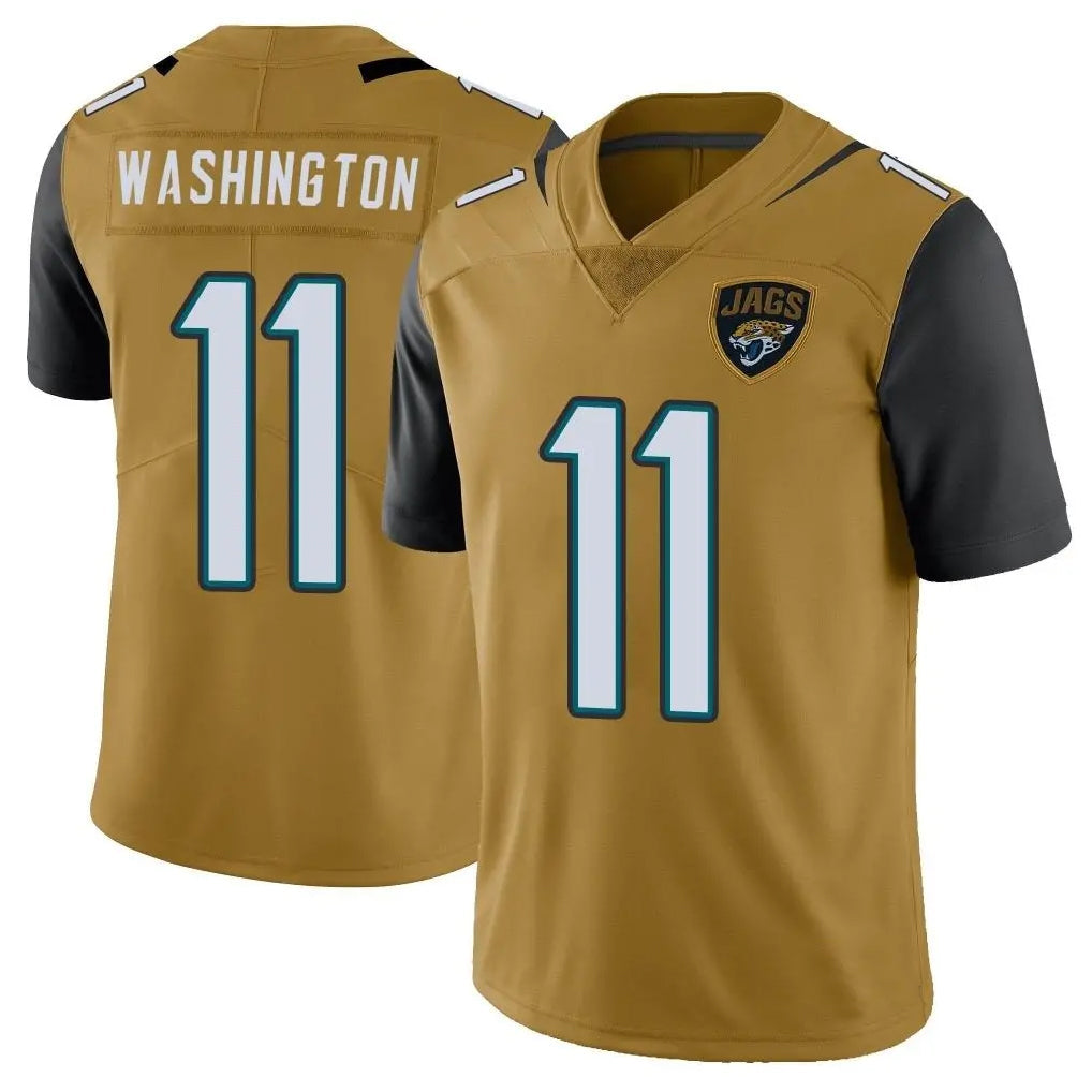 Trusc J.Jaguars #11 Parker Washington Player Gold Vapor Limited Stitched Jerseys