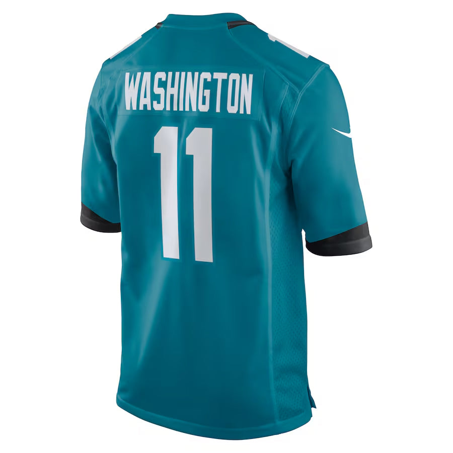 Trusc J.Jaguars #11 Parker Washington Player Teal Home Game Stitched Jerseys