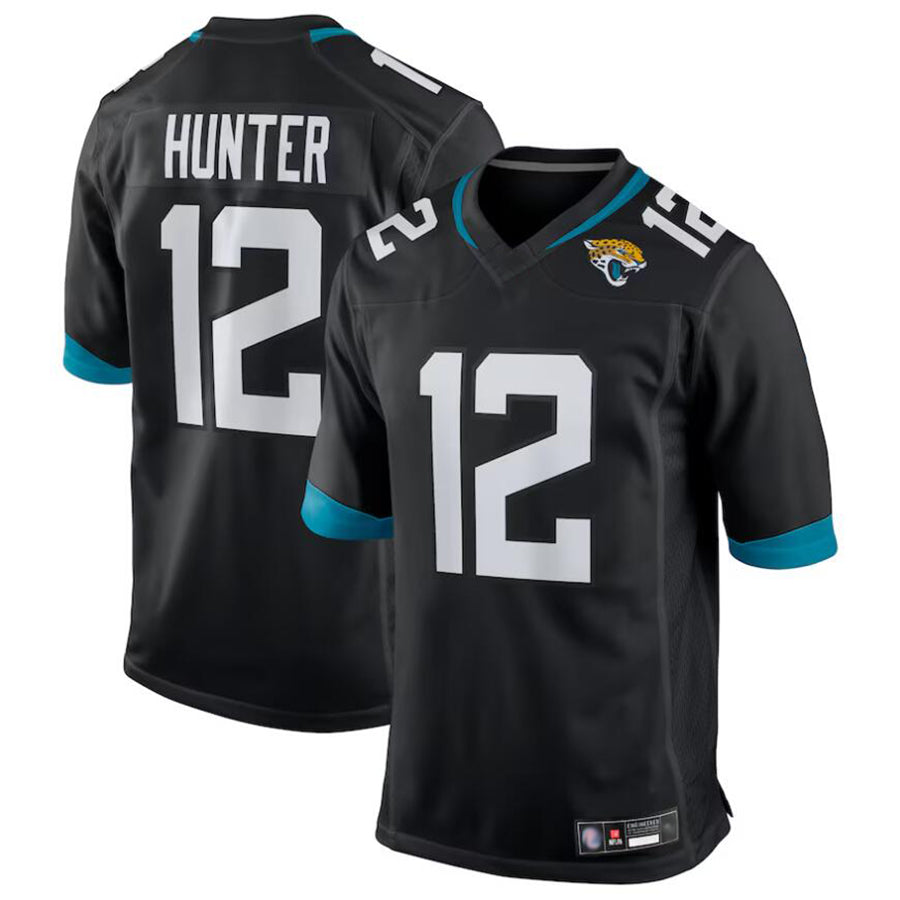 Trusc J.Jaguars #12 Travis Hunter Player Black Replica Game Stitched Jerseys