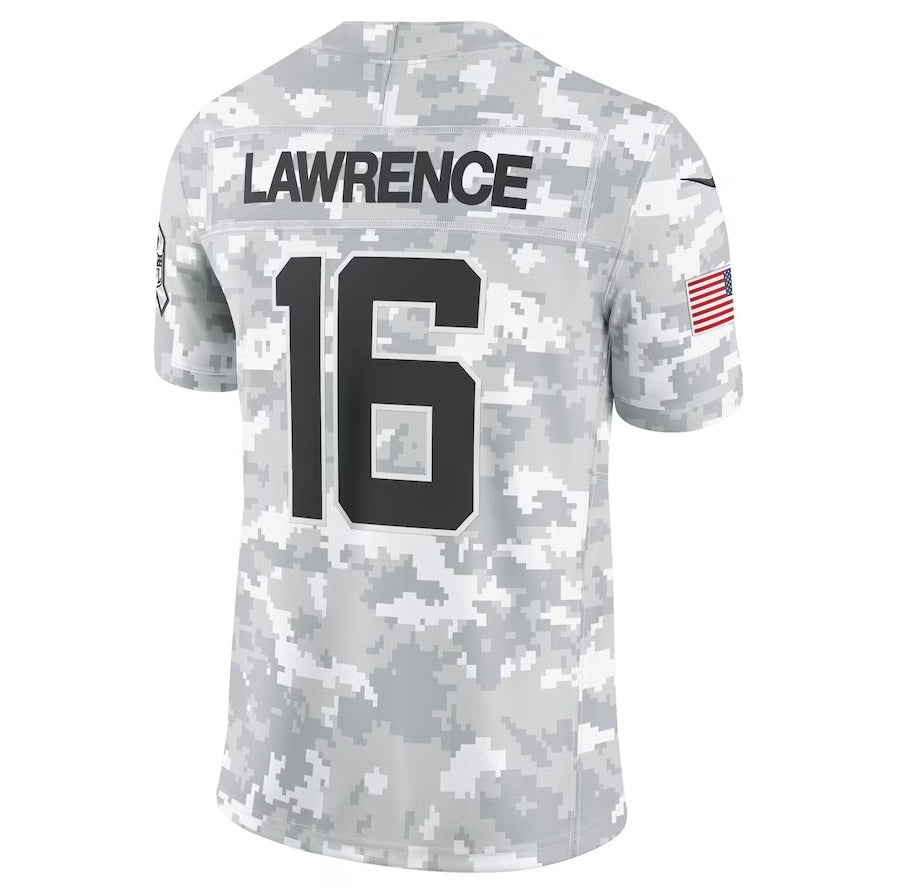 Trusc J.Jaguars #16 Trevor Lawrence Arctic Camo 2024 Salute to Service Limited Stitched Jerseys
