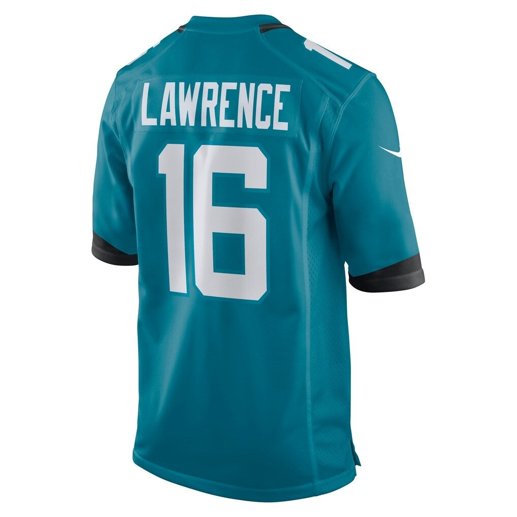 Trusc J.Jaguars #16 Trevor Lawrence Teal Game Jersey Stitched Jerseys