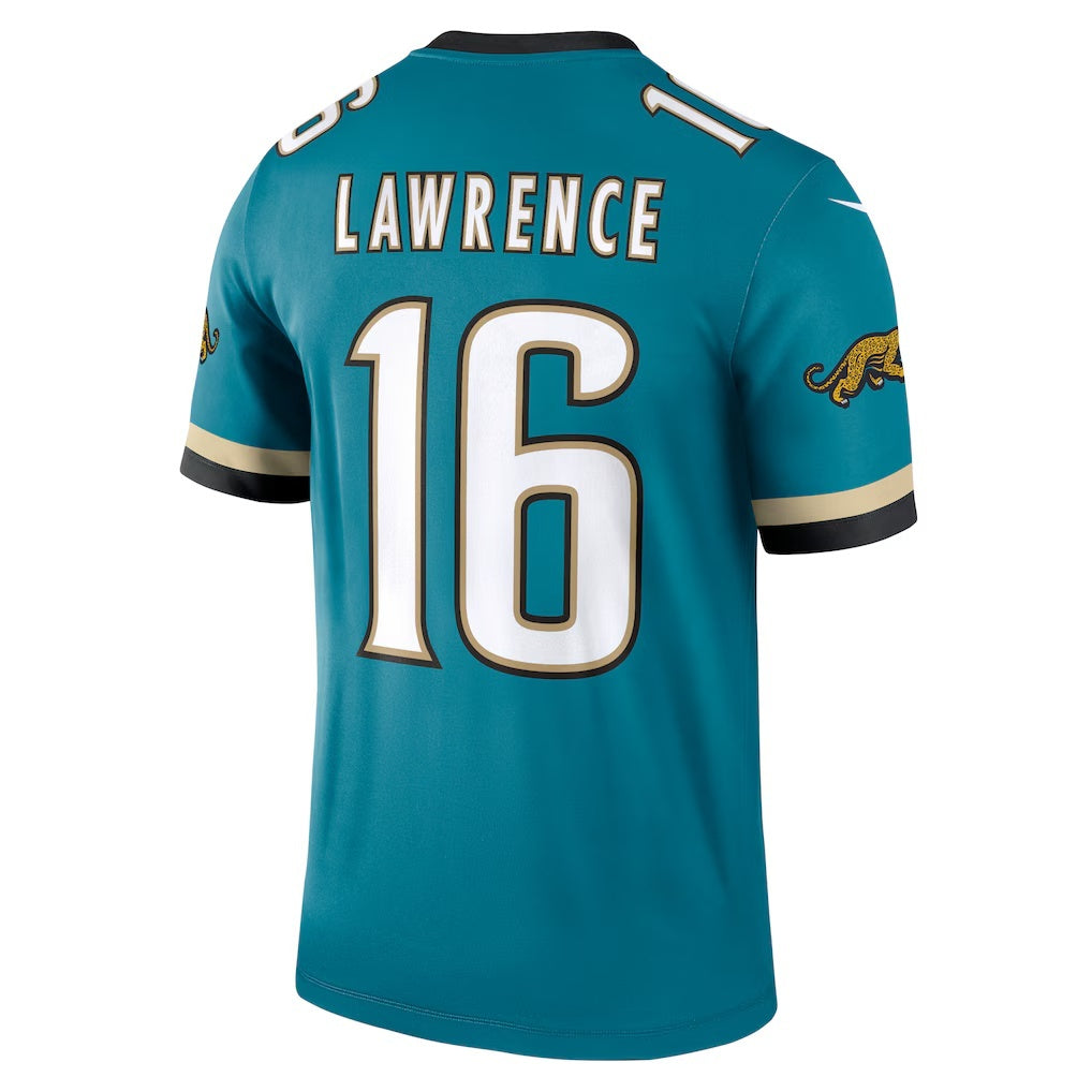 Trusc J.Jaguars #16 Trevor Lawrence Teal Legend Player Performance Stitched Jerseys