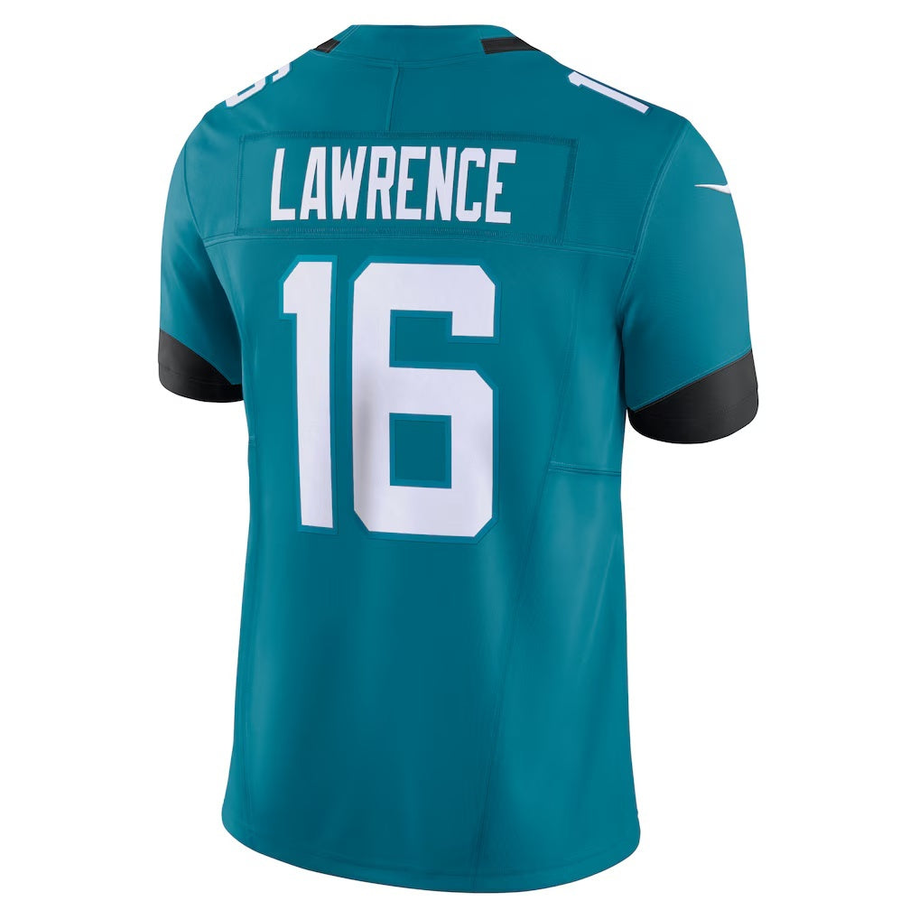 Trusc J.Jaguars #16 Trevor Lawrence Teal Vapor F.U.S.E. Limited Stitched Jerseys
