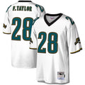 Trusc J.Jaguars #28 Fred Taylor Player Mitchell & Ness White Legacy Replica Stitched Jerseys