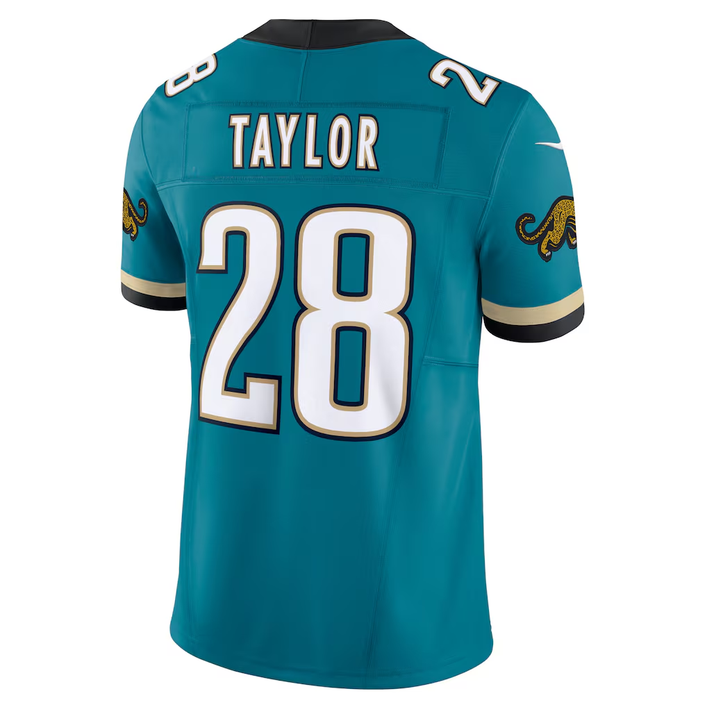 Trusc J.Jaguars #28 Fred Taylor Teal Prowler Throwback Vapor F.U.S.E. Limited Retired Player Stitched Jerseys
