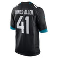 Trusc J.Jaguars #41 Josh Hines-Allen Player Black Home Game Football Jerseys