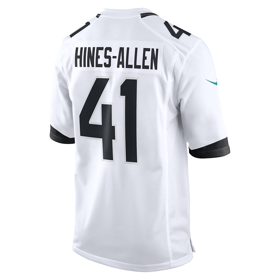 Trusc J.Jaguars #41 Josh Hines-Allen Player White Home Game Football Jerseys