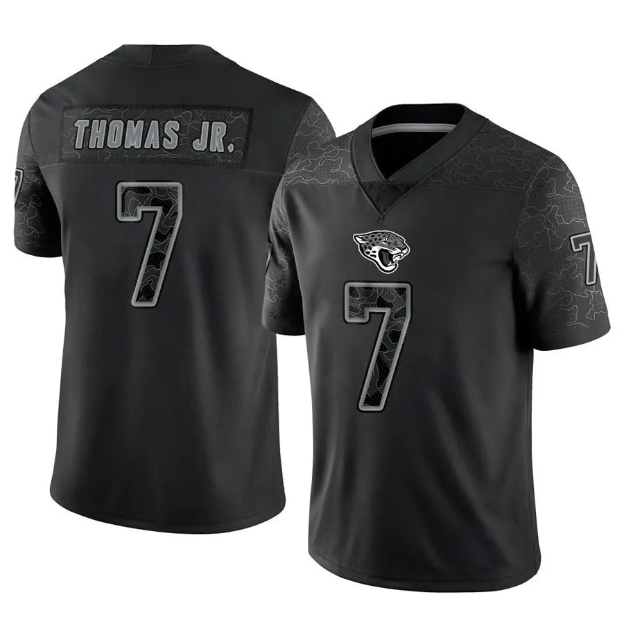 Trusc J.Jaguars #7 Brian Thomas Jr. Player Black RFLCTV Limited Stitched Jerseys