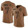 Trusc J.Jaguars #7 Brian Thomas Jr. Player Brown Salute To Service Limited Stitched Jerseys