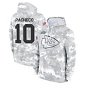 Trusc KC.Chiefs #10 Isiah Pacheco Player Salute to Service Hoodies Stitched Jerseys