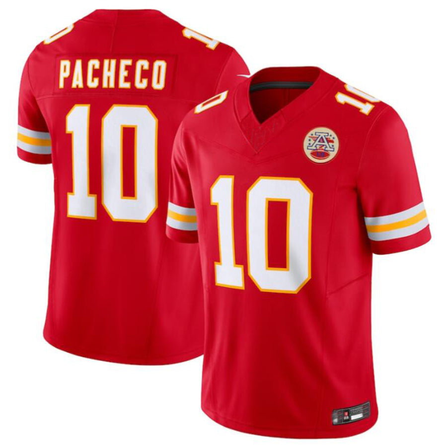 Trusc KC.Chiefs #10 Isiah Pacheco Red Vapor F.U.S.E. Limited Jersey American Stitched Jersey
