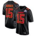 Trusc KC.Chiefs #15 Patrick Mahomes Black Super Bowl LVIII Carbon Fashion Game Player Jersey American Stitched Jerseys