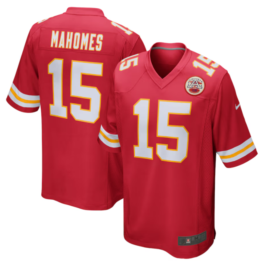 Trusc KC.Chiefs #15 Patrick Mahomes Player Red Home Game Stitched Jersey