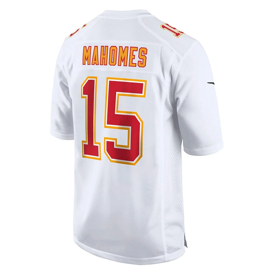 Trusc KC.Chiefs #15 Patrick Mahomes Player White Fashion Home Game Stitched Jerseys