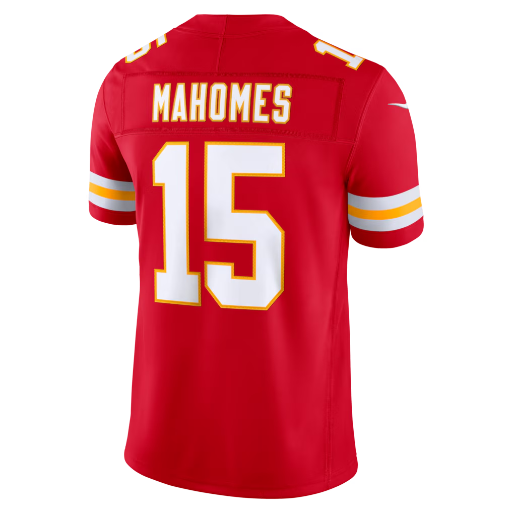Trusc KC.Chiefs #15 Patrick Mahomes Red Team Vapor F.U.S.E. Stitched Limited Jersey