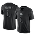 Trusc KC.Chiefs #1 Xavier Worthy Player Black RFLCTV Limited Stitched Jerseys