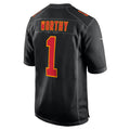 Trusc KC.Chiefs #1 Xavier Worthy Player Carbon Black Fashion Game Stitched Jerseys