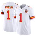 Trusc KC.Chiefs #1 Xavier Worthy Player White Vapor F.U.S.E. Limited Stitched Jerseys