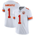 Trusc KC.Chiefs #1 Xavier Worthy Player White Vapor Limited Stitched Jerseys
