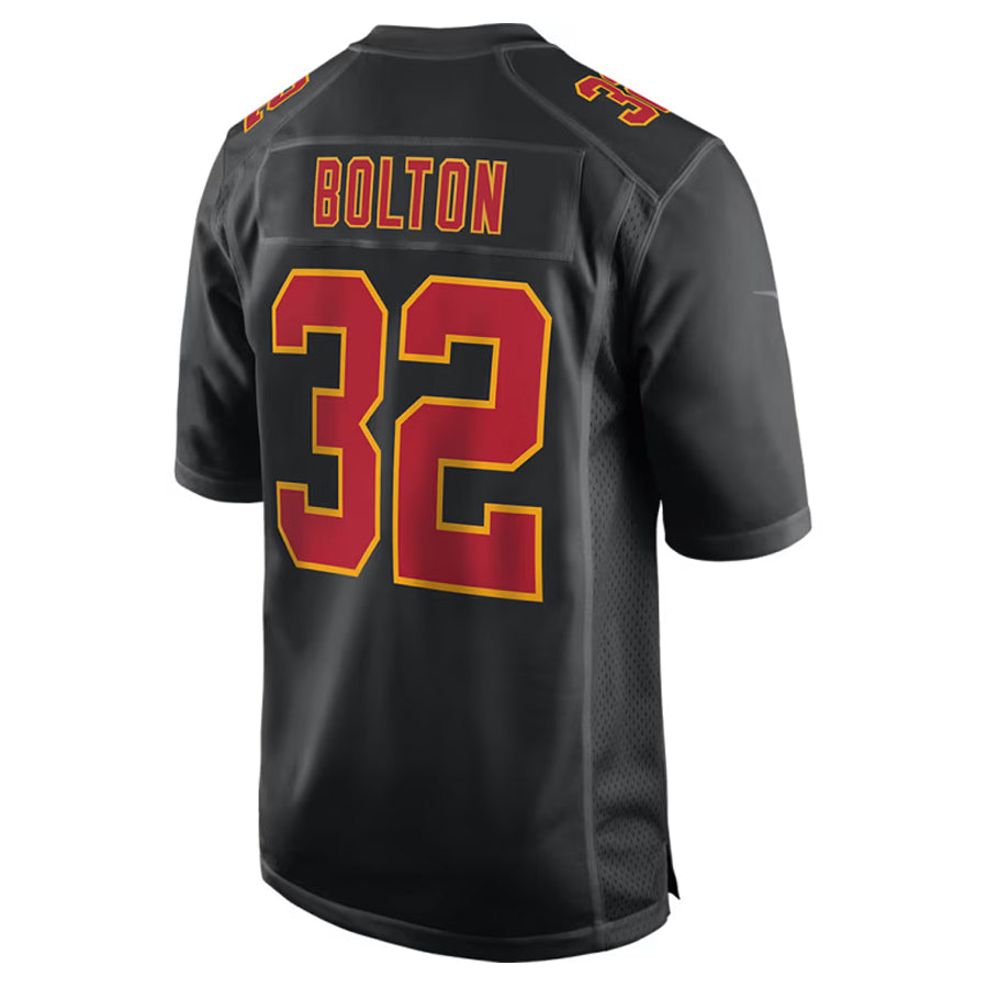 Trusc KC.Chiefs #32 Nick Bolton Player Black Fashion Game Stitched Jerseys