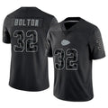 Trusc KC.Chiefs #32 Nick Bolton Player Black RFLCTV Limited Stitched Jerseys
