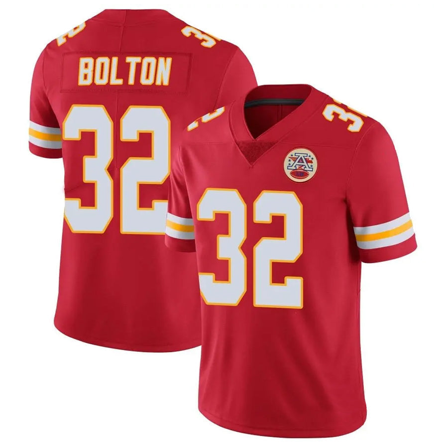 Trusc KC.Chiefs #32 Nick Bolton Player Red Vapor Limited  Stitched Jerseys