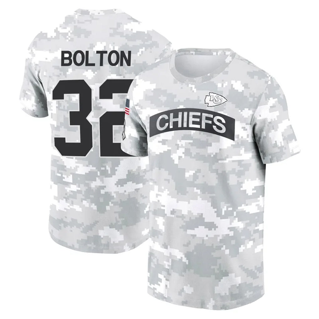 Trusc KC.Chiefs #32 Nick Bolton Player Salute to Service Hoodies & T-Shirts Stitched Jerseys