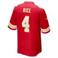 Trusc KC.Chiefs #4 Chiefs Rashee Rice Red Game Stitched Jerseys