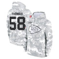 Trusc KC.Chiefs #58 Derrick Thomas Player Arctic Camo Salute to Service Hoodies Stitched Jerseys