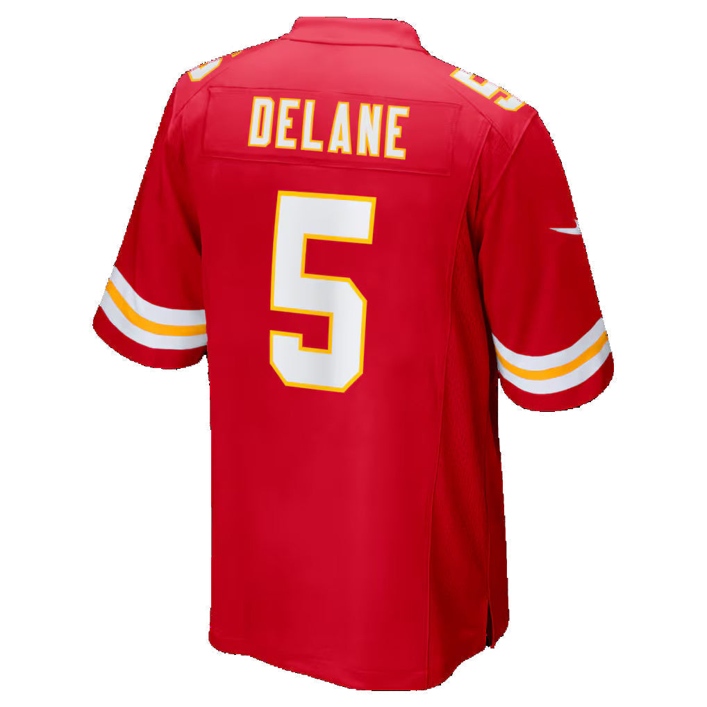Trusc KC.Chiefs #5 Mansoor Delane Red 2026 Draft First Round Pick No. 6 Team Game Stitched Jerseys