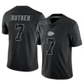 Trusc KC.Chiefs #7 Harrison Butker Player Black RFLCTV Limited Stitched Jerseys
