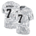 Trusc KC.Chiefs #7 Harrison Butker Player Limited Arctic Camo Salute to Service Stitched Jerseys