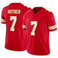 Trusc KC.Chiefs #7 Harrison Butker Player Red Vapor F.U.S.E. Limited Stitched Jerseys