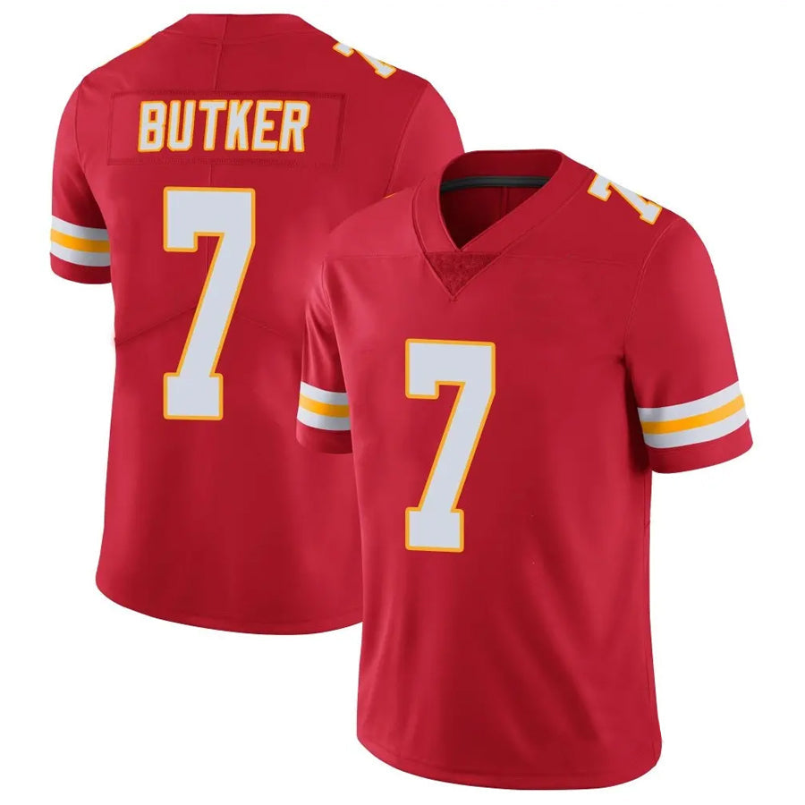 Trusc KC.Chiefs #7 Harrison Butker Player Red Vapor Limited Stitched Jerseys