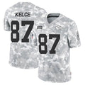 Trusc KC.Chiefs #87 Travis Kelce Player Arctic Camo Salute to Service Limited Stitched Jerseys